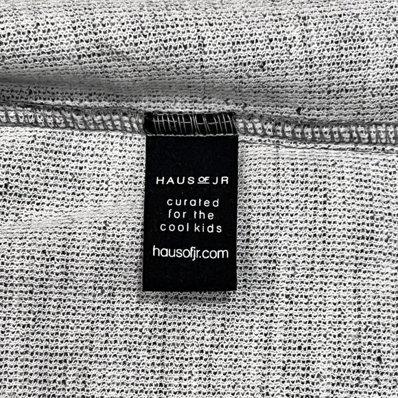 Haus of JR Kids Split Plaid Coat, Gray Red, 2T - Picture 7 of 10